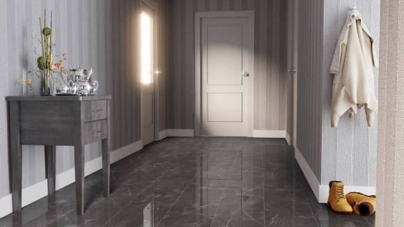 Ламинат Falquon Blue Line Stone Botticino Classico Dark глянец D2909 Ламинат Falquon Blue Line Stone Botticino Classico Dark глянец D2909