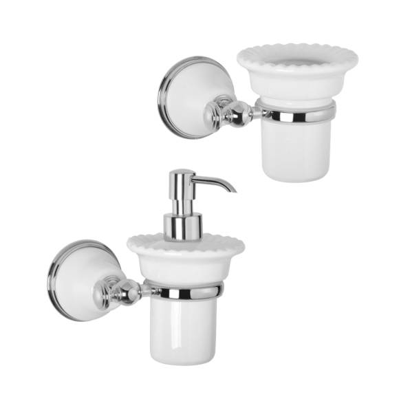 Набор Стакан Tiffany World Harmony TWHA109bi/cr + Дозатор TWHA108bi/cr