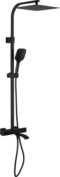 Душевая стойка Gappo G07-6 G2407-60 с термостатом, черная