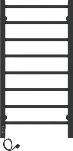 Полотенцесушитель электрический Laris Феличия ЧКЧ П8 400/800 черный, L