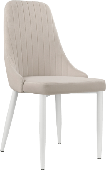 Стул Woodville Kora beige, ножки white