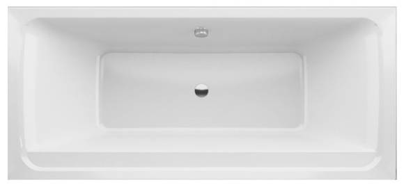 Акриловая ванна ALBA SPA Barselona 2.0 180x80 см, пристенная, белая, на ножках