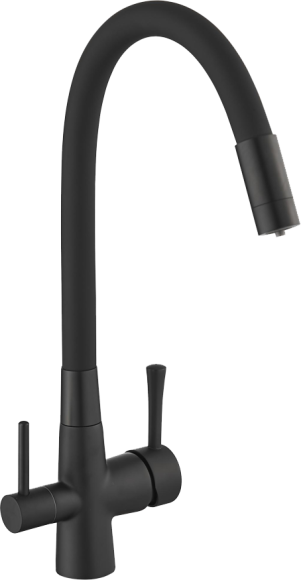 Смеситель для кухни Savol S-L1806H-01 с гибким изливом