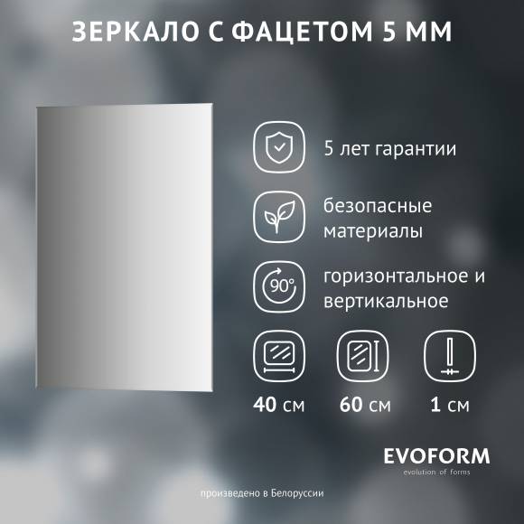Зеркало Evoform Standard BY 0208 40x60 40x60