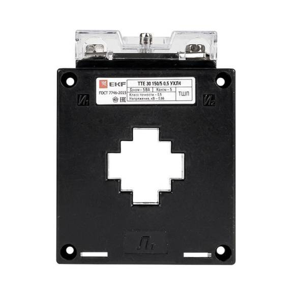 Трансформатор тока ТТЕ 30 150/5А кл. точн. 0.5 5В.А EKF tte-30-150/tc-30-150 Трансформатор тока ТТЕ 30 150/5А кл. точн. 0.5 5В.А EKF tte-30-150/tc-30-150