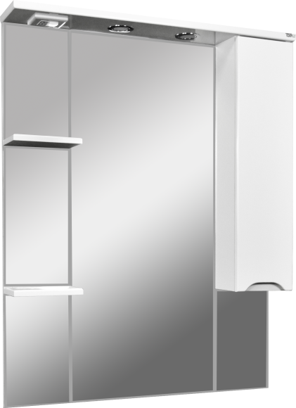 Зеркало TOPPUS Satin правый 80 с подсветкой