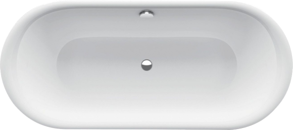 Стальная ванна Bette Lux Oval 180x80 см, встраиваемая, белая, овальная, на ножках, с самоочищающимся покрытием, с шумоизоляцией