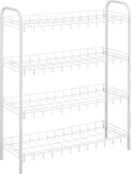 Обувница Metaltex 4-х уровневая, белая
