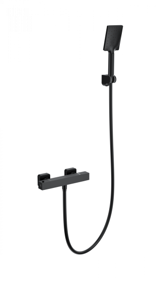 Термостатический смеситель Wonzon & Woghand Stay WW-B2062-A-MB матовый черный