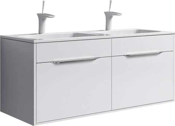 Тумба с раковиной Aqwella 5 stars Malaga 120, белая