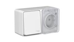 Блок ОП AtlasDesign PROFI IP54 (розетка 16А заземл. защ. шторки + 1-кл. выключатель 10А) сер. SE ATN543070 Блок ОП AtlasDesign PROFI IP54 (розетка 16А заземл. защ. шторки + 1-кл. выключатель 10А) сер. SE ATN543070