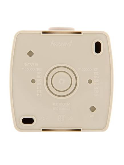 Переключатель проходной 1-кл. ОП Nata 10А IP20 крем. LEZARD 710-0300-105 Переключатель проходной 1-кл. ОП Nata 10А IP20 крем. LEZARD 710-0300-105