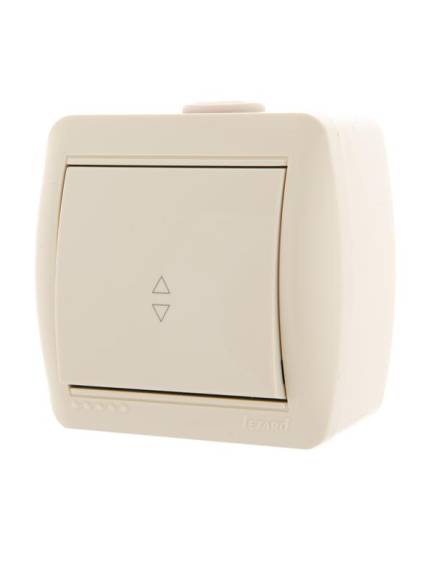 Переключатель проходной 1-кл. ОП Nata 10А IP20 крем. LEZARD 710-0300-105 Переключатель проходной 1-кл. ОП Nata 10А IP20 крем. LEZARD 710-0300-105