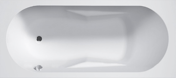 Акриловая ванна Riho Bathtubs Lazy L 180x80 см, левая, пристенная, еurowhite, с каркасом