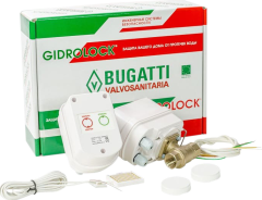 Система защиты от протечек Gidrolock Winner Radio Bugatti 1/2"