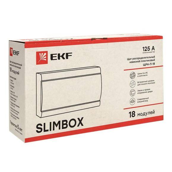Щит ЩРН-П-18 "SlimBox" IP41 PROxima EKF sb-n-18 Щит ЩРН-П-18 "SlimBox" IP41 PROxima EKF sb-n-18