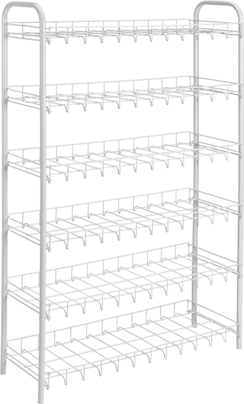 Обувница Metaltex 6-ти уровневая, белая
