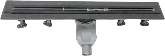 Душевой трап (лоток) CK DRAIN LAMA-AQUA001-80 80 см, щелевой, из нержавеющей стали, с узкой решеткой