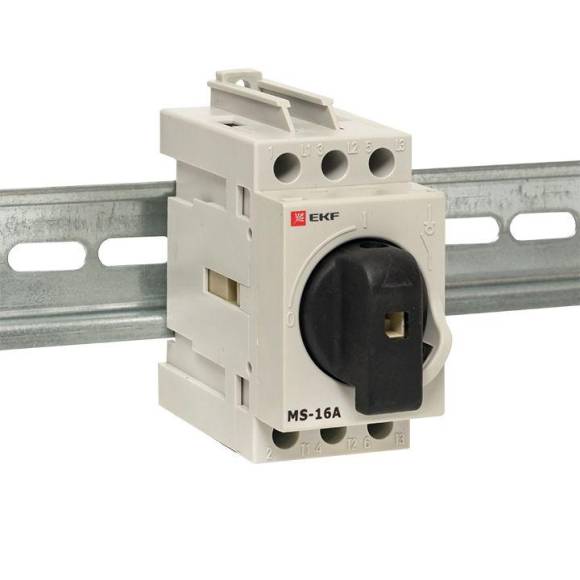 Рубильник мод. 3п MS-16A на DIN-рейку EKF ms-16d Рубильник мод. 3п MS-16A на DIN-рейку EKF ms-16d