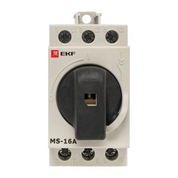 Рубильник мод. 3п MS-16A на DIN-рейку EKF ms-16d Рубильник мод. 3п MS-16A на DIN-рейку EKF ms-16d