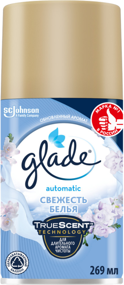 Освежитель воздуха Glade запасной балон, свежесть белья