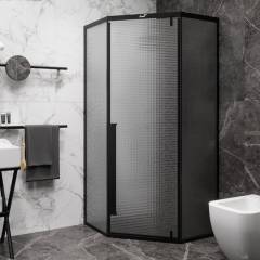 Душевой уголок Ceruttispa C3ABD 90x90, профиль черный Душевой уголок Ceruttispa C3ABD 90x90, профиль черный