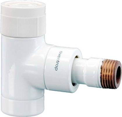 Термостат Oventrop E DN 15 угловой, белый, 1/2"