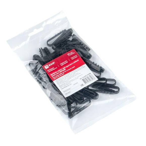 Дюбель-хомут d5-10мм для круглого кабеля черн. (уп.50шт) PROxima EKF plc-ncs50-5x10b Дюбель-хомут d5-10мм для круглого кабеля черн. (уп.50шт) PROxima EKF plc-ncs50-5x10b