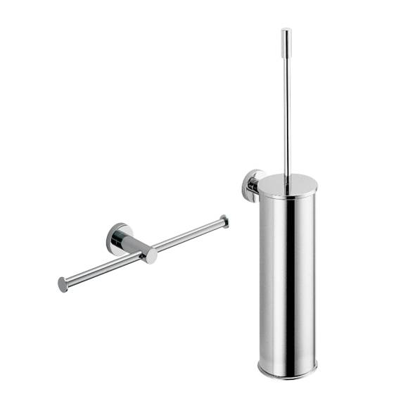 Набор Держатель Colombo Design Plus W4990 двойной, хром + Ершик W4962 хром