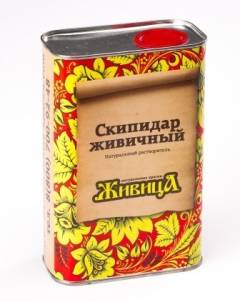 Скипидар живичный (натуральный растворитель) "Живица" 0,5 литров
