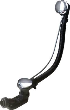 Слив-перелив для ванны Royal Bath Cliv-pereliv p/a 80 cm 50 мм, полуавтомат, хром