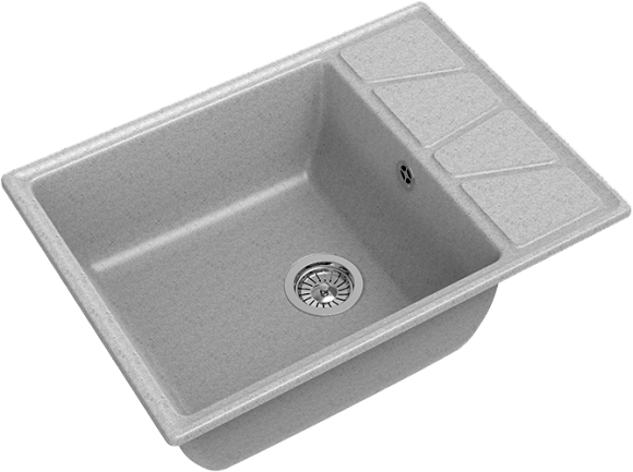 Мойка кухонная GranFest Vertex GF-V-680L, серая