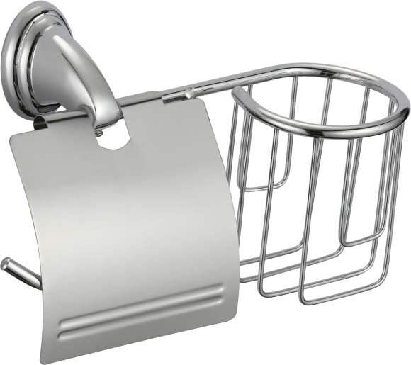 Держатель туалетной бумаги Savol 31 S-L03151 с держателем освежителя воздуха, хром