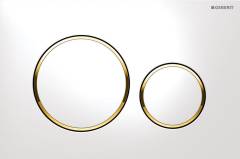 Кнопка смыва Geberit Sigma 20 115.882.KK.1 белая с золотом