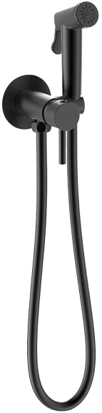 Гигиенический душ Bravat D9151BW-ENG со смесителем, чёрный