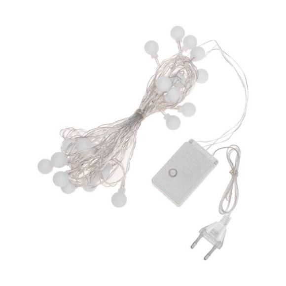 Гирлянда светодиодная "Шарики" 5м 20LED мульти (RG/RB) IP20 230В с контроллером 8 режимов провод прозр. Neon-Night 304-022 Гирлянда светодиодная "Шарики" 5м 20LED мульти (RG/RB) IP20 230В с контроллером 8 режимов провод прозр. Neon-Night 304-022