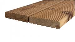 Террасная доска Термососна 36x140x3000мм вельвет