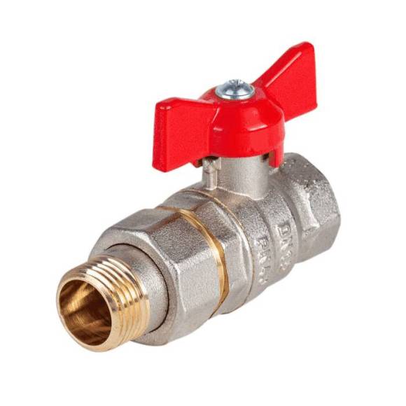 Шаровой кран Dist Стандарт Н342Б 3/4" ВРx3/4" НР американка
