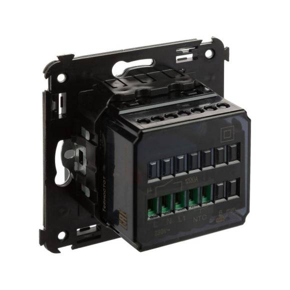 Термостат для теплых полов СП Avanti "Черный матовый" DKC 4412163 Термостат для теплых полов СП Avanti "Черный матовый" DKC 4412163