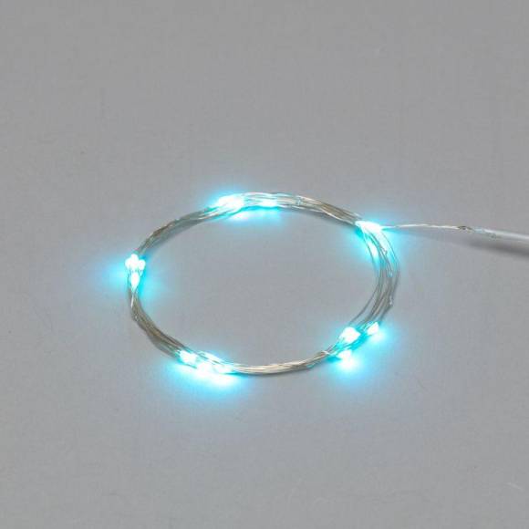 Гирлянда светодиодная "Роса" 2м 20LED голуб. 2Вт 4.5В IP20 провод прозр. элементы питания 2хCR2032 (в компл.) Neon-Night 303-003