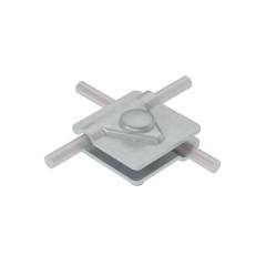 Соединитель универсальный 2US-D5-10 для прутка d5-10мм с 2 пластинами 50х50мм сталь КМ MA0276 Соединитель универсальный 2US-D5-10 для прутка d5-10мм с 2 пластинами 50х50мм сталь КМ MA0276