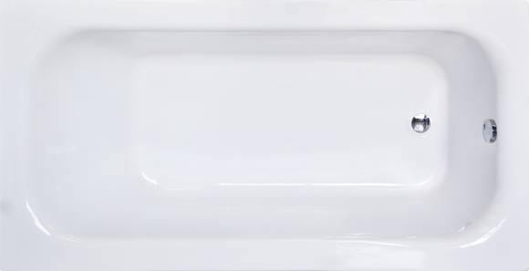 Акриловая ванна Royal Bath Accord 180x90 см, пристенная, белая, с каркасом
