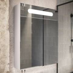 Зеркало-шкаф DIWO Коломна 60 см с подсветкой, белое Зеркало-шкаф DIWO Коломна 60 см с подсветкой, белое