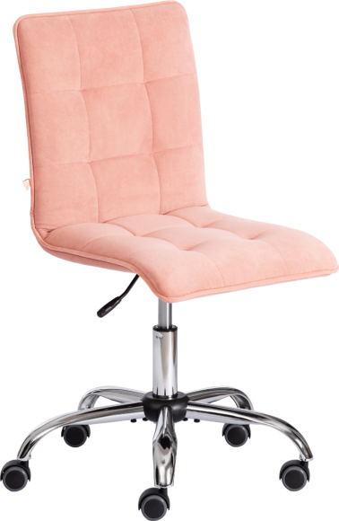 Компьютерное кресло TetChair Zero, флок розовый 137