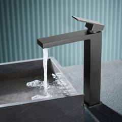 Смеситель для раковины высокий Maretti Umbria Black UMB32RF52, черный