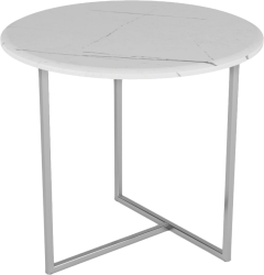 Журнальный столик Калифорния Альбано белый мрамор