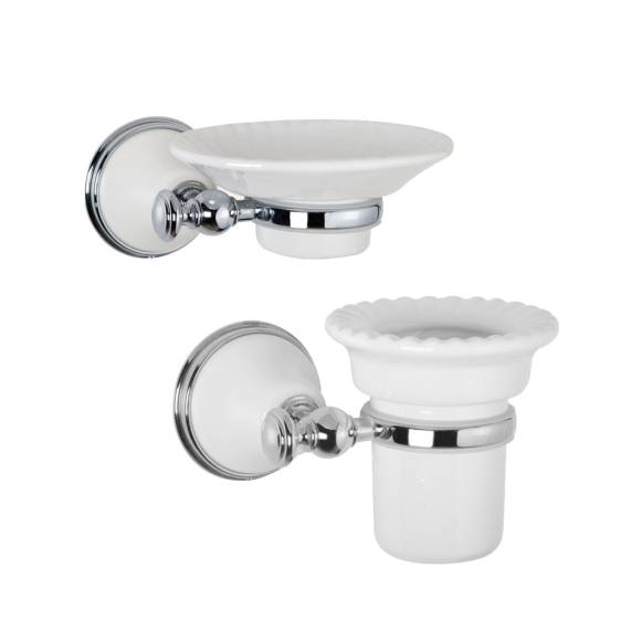 Набор Стакан Tiffany World Harmony TWHA109bi/cr + Мыльница TWHA106bi/cr