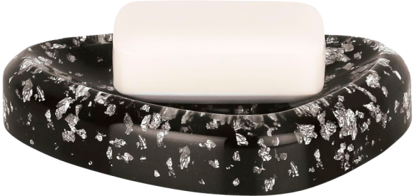 Мыльница Spirella Etna Glitter 1016529 черная