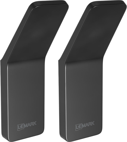 Крючок Lemark Smooth line 9712002, матовый черный, 2 шт