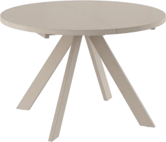 Обеденный стол Mamadoma Rondo 120x120 см, капучино маттелюкс Обеденный стол Mamadoma Rondo 120x120 см, капучино маттелюкс